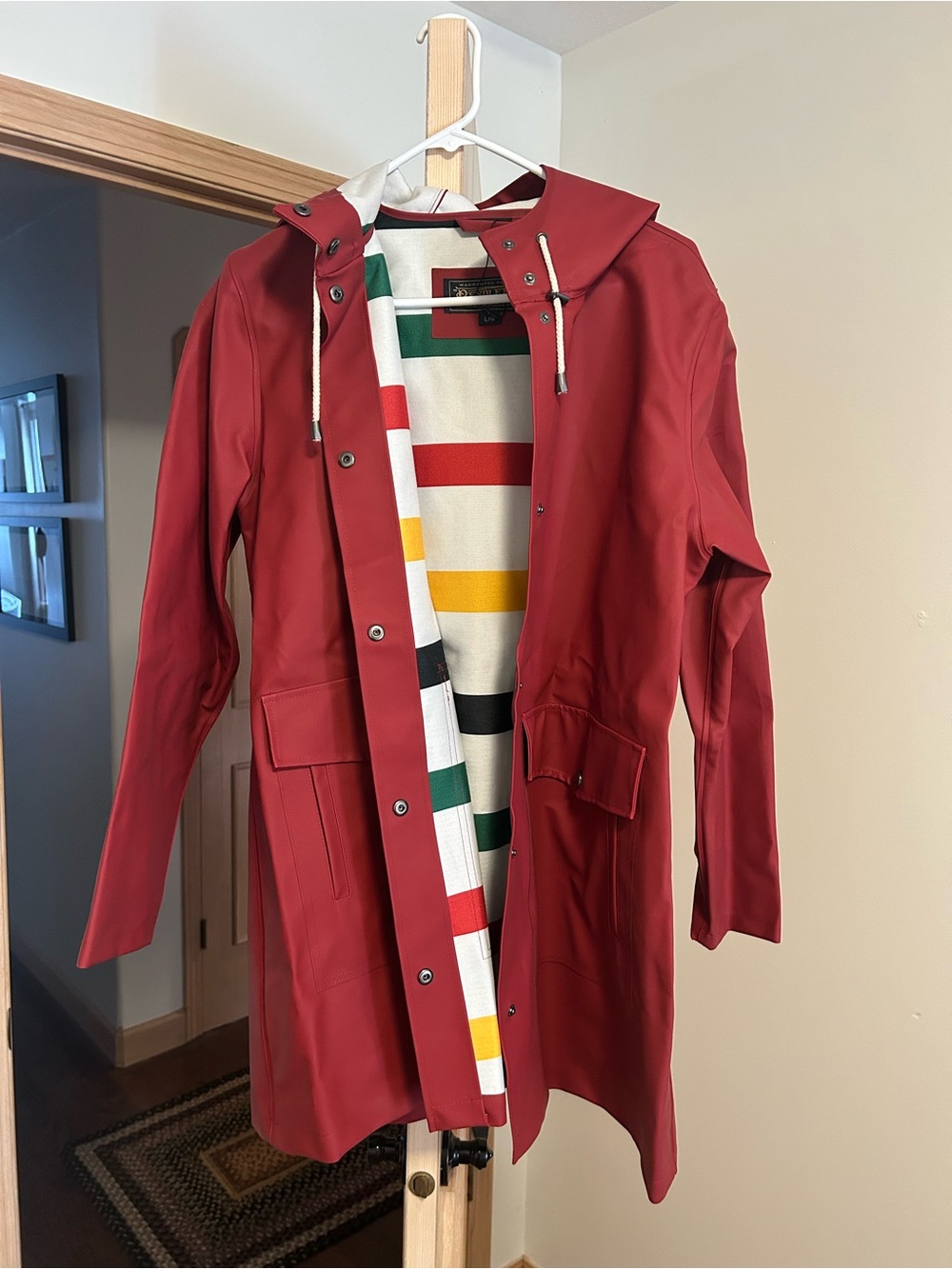 Pendleton Raincoat: Glacier Stripe
